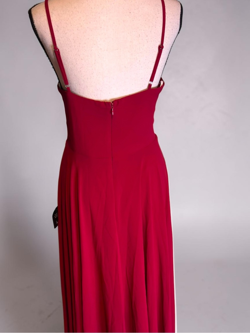 Lulus Cause for Commotion Red Pleated Bustier Maxi Dress Size M Wedding Guest - Picture 8 of 11